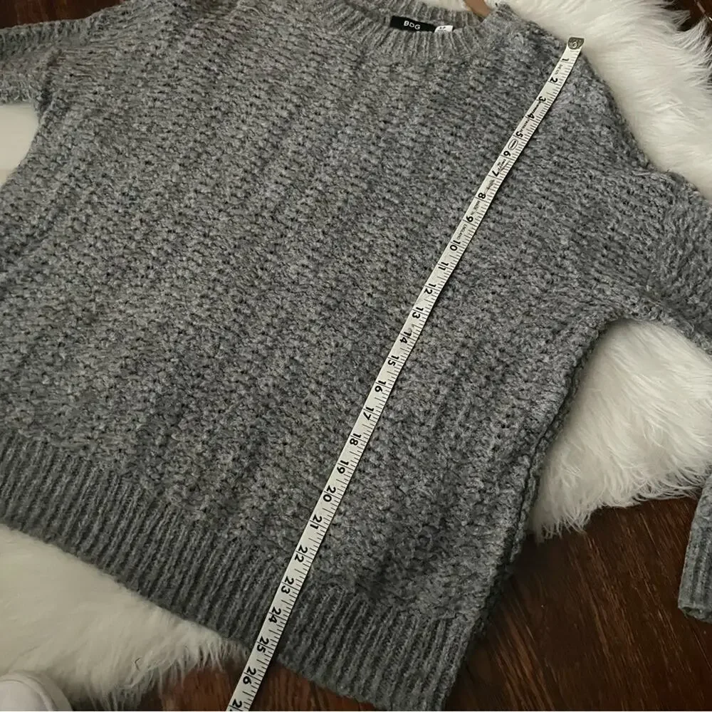 Grey Chunky Knit Cozy Sweater by BDG